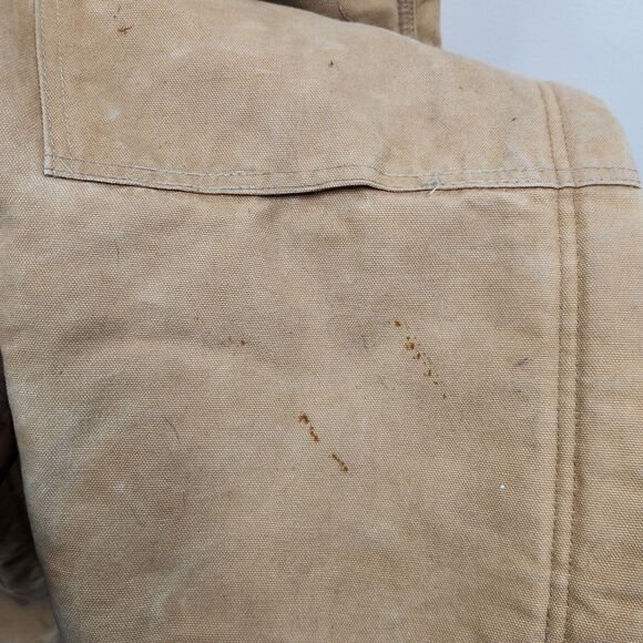 Carhartt Mens Vintage 2003 Quilted Lined Zip Leg Coveralls Work Bib 50x30 - Picture 8 of 12